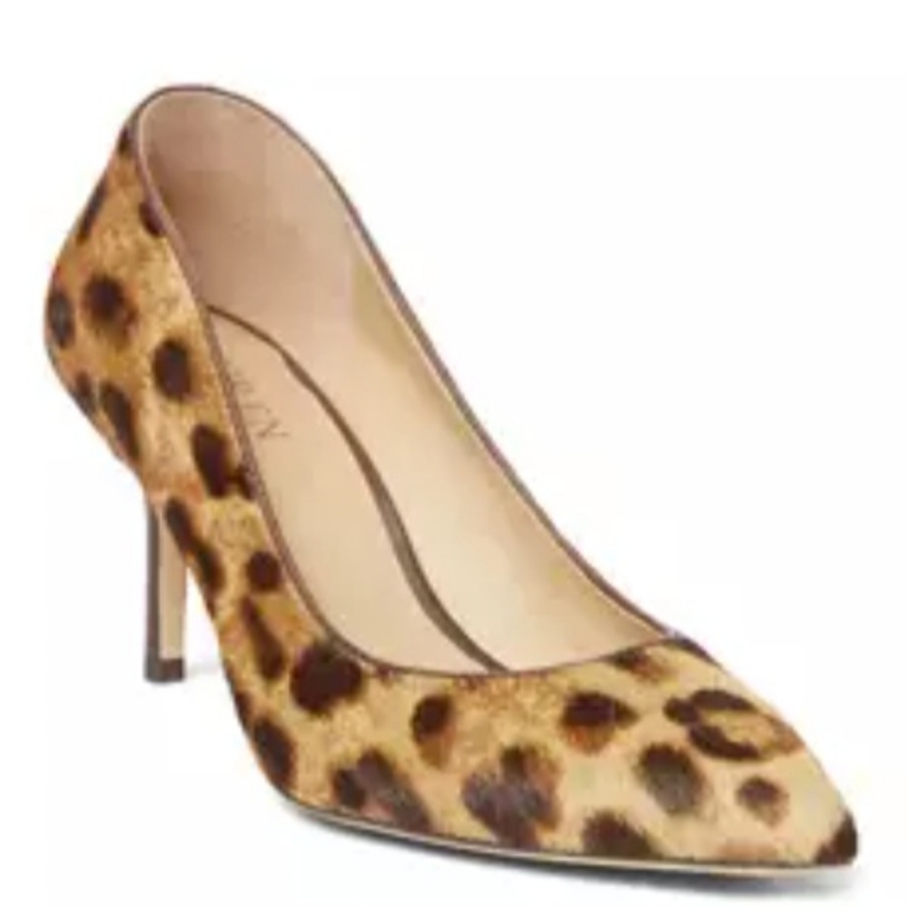 Lauren Ralph Lauren /Lanette Leopard Print Haircalf Pumps/NIB